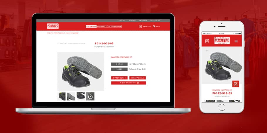 HELGA Werbeagentur in Ravensburg entwickelt einen modernen Webauftritt für Aust Berufsbekleidung.